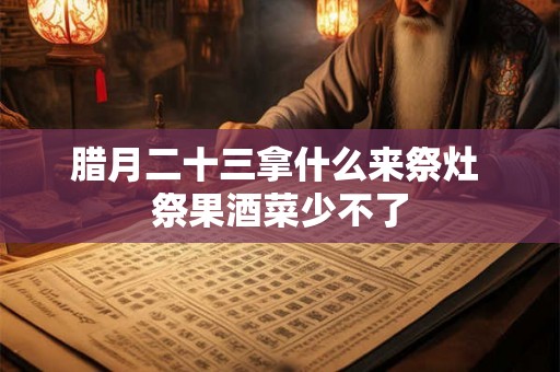 腊月二十三拿什么来祭灶 祭果酒菜少不了