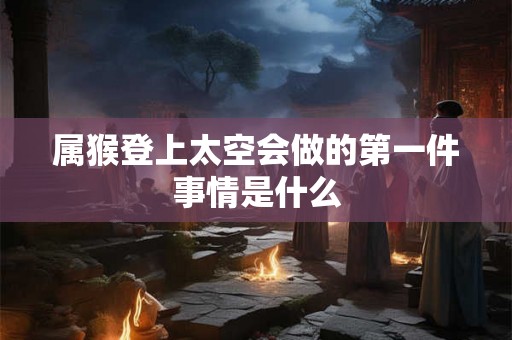 属猴登上太空会做的第一件事情是什么