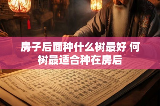房子后面种什么树最好 何树最适合种在房后 房子后面种什么树最好 何树最适合种在房后