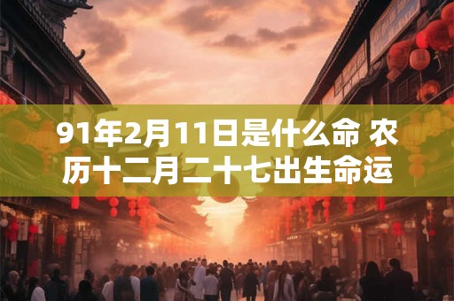 91年2月11日是什么命 农历十二月二十七出生命运