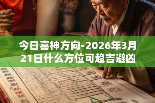 今日喜神方向-2026年3月21日什么方位可趋吉避凶