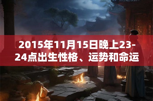 2015年11月15日晚上23-24点出生性格、运势和命运