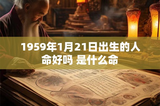 1959年1月21日出生的人命好吗 是什么命