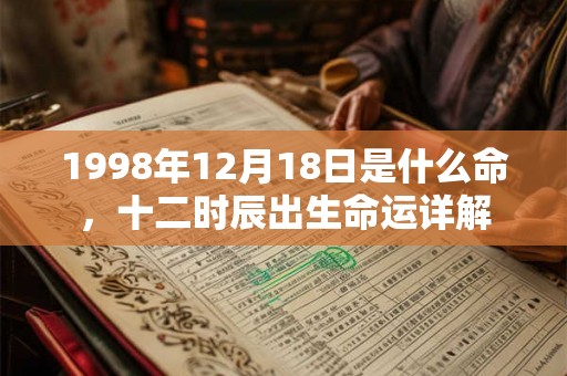 1998年12月18日是什么命,十二时辰出生命运详解 1998年12月18日是什么命,十二时辰出生命运详解