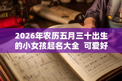 2026年农历五月三十出生的小女孩起名大全  可爱好听的名字