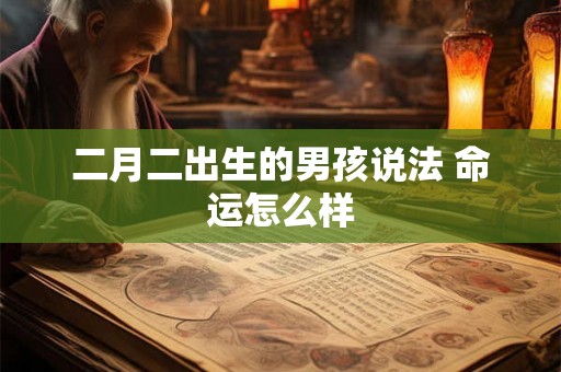 二月二出生的男孩说法 命运怎么样