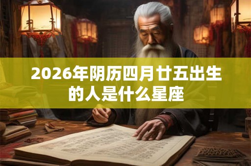 2026年阴历四月廿五出生的人是什么星座 2026年阴历四月廿五出生的人是什么星座