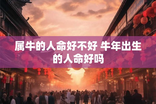 属牛的人命好不好 牛年出生的人命好吗