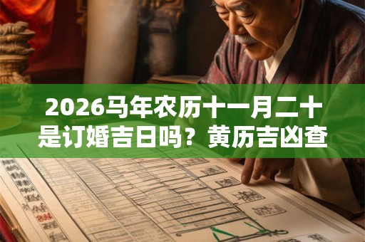 2026马年农历十一月二十是订婚吉日吗？黄历吉凶查询