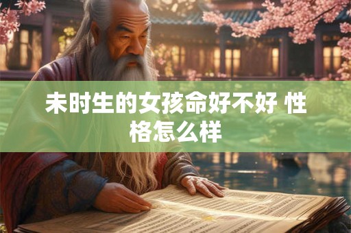 未时生的女孩命好不好 性格怎么样