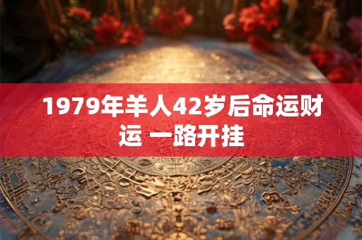 1979年羊人42岁后命运财运 一路开挂