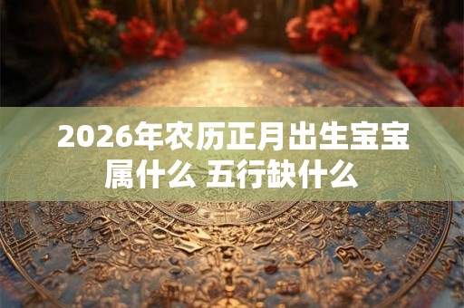 2026年农历正月出生宝宝属什么 五行缺什么