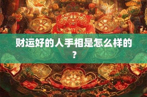 财运好的人手相是怎么样的？