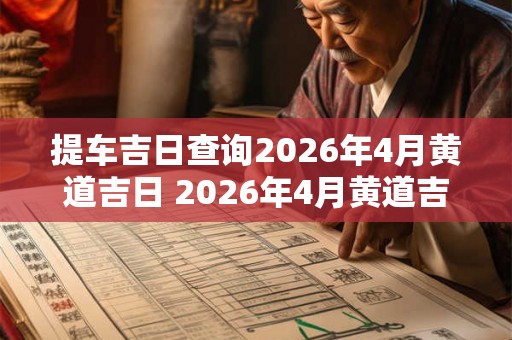 提车吉日查询2026年4月黄道吉日 2026年4月黄道吉日提车查询