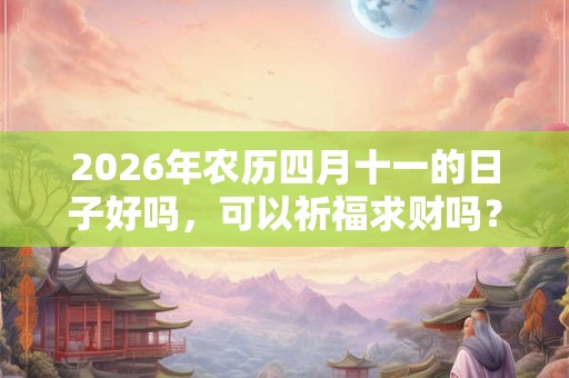 2026年农历四月十一的日子好吗，可以祈福求财吗？