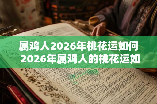 属鸡人2026年桃花运如何 2026年属鸡人的桃花运如何