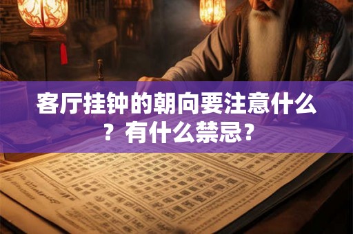 客厅挂钟的朝向要注意什么?有什么禁忌? 客厅挂钟的朝向要注意什么?有什么禁忌?