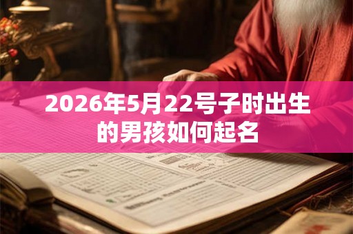 2026年5月22号子时出生的男孩如何起名
