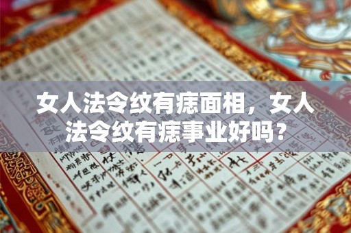 女人法令纹有痣面相，女人法令纹有痣事业好吗？