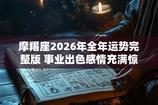 摩羯座2026年全年运势完整版 事业出色感情充满惊喜