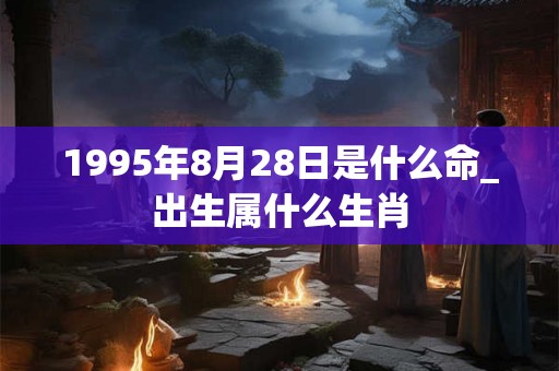 1995年8月28日是什么命_出生属什么生肖