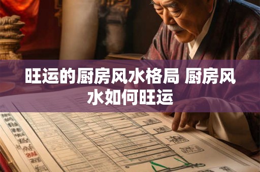 旺运的厨房风水格局 厨房风水如何旺运