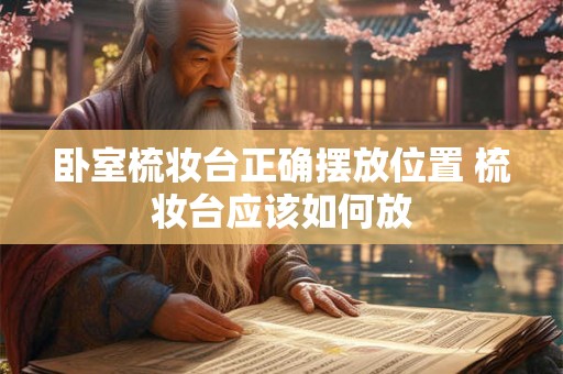 卧室梳妆台正确摆放位置 梳妆台应该如何放