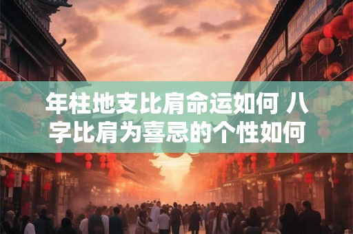 年柱地支比肩命运如何 八字比肩为喜忌的个性如何