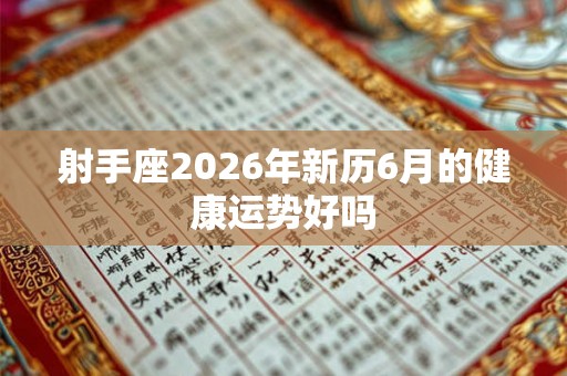 射手座2026年新历6月的健康运势好吗 射手座2026年新历6月的健康运势好吗
