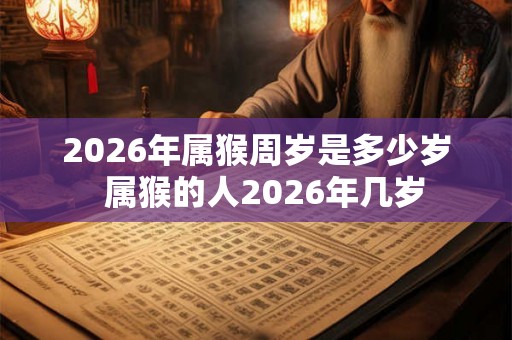 2026年属猴周岁是多少岁  属猴的人2026年几岁