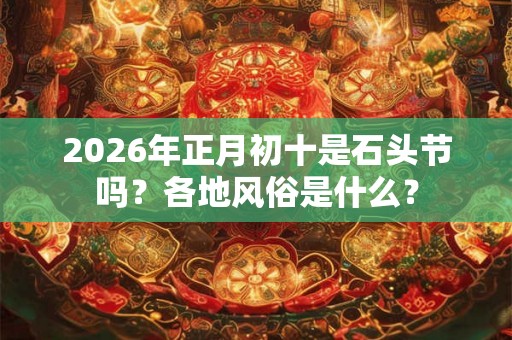 2026年正月初十是石头节吗？各地风俗是什么？
