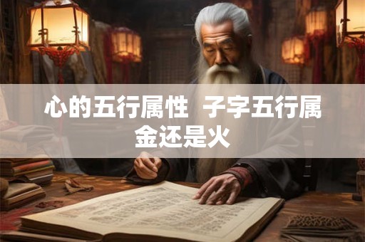 心的五行属性  子字五行属金还是火