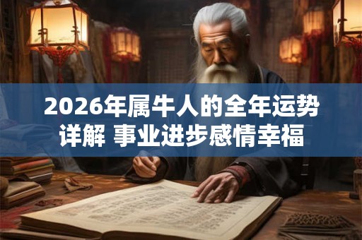 2026年属牛人的全年运势详解 事业进步感情幸福