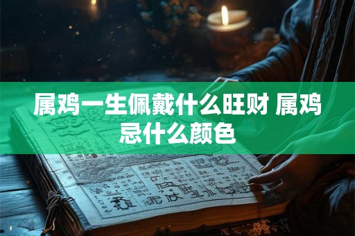 属鸡一生佩戴什么旺财 属鸡忌什么颜色
