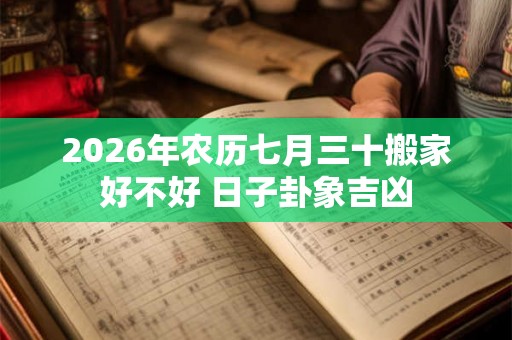 2026年农历七月三十搬家好不好 日子卦象吉凶