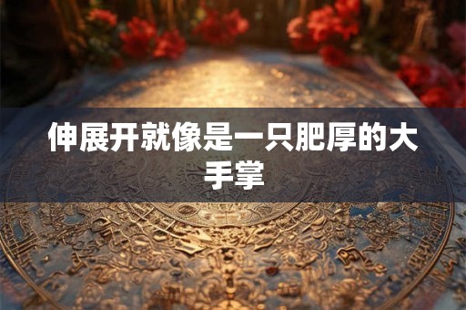 伸展开就像是一只肥厚的大手掌 伸展开就像是一只肥厚的大手掌