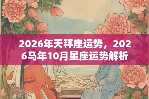 2026年天秤座运势,2026马年10月星座运势解析 2026年天秤座运势,2026马年10月星座运势解析