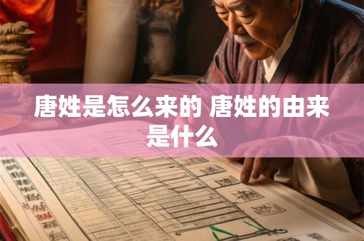 唐姓是怎么来的 唐姓的由来是什么