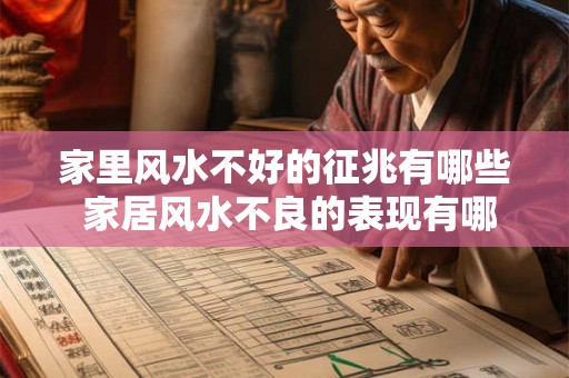 家里风水不好的征兆有哪些 家居风水不良的表现有哪些 家里风水不好的征兆有哪些 家居风水不良的表现有哪些