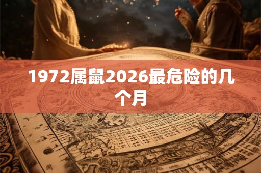 1972属鼠2026最危险的几个月