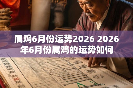 属鸡6月份运势2026 2026年6月份属鸡的运势如何 属鸡6月份运势2026 2026年6月份属鸡的运势如何