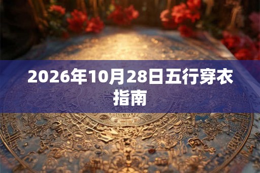 2026年10月28日五行穿衣指南