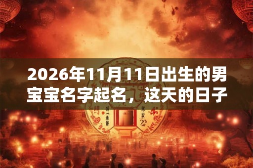 2026年11月11日出生的男宝宝名字起名，这天的日子如何？