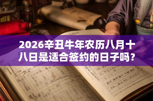 2026辛丑牛年农历八月十八日是适合签约的日子吗？