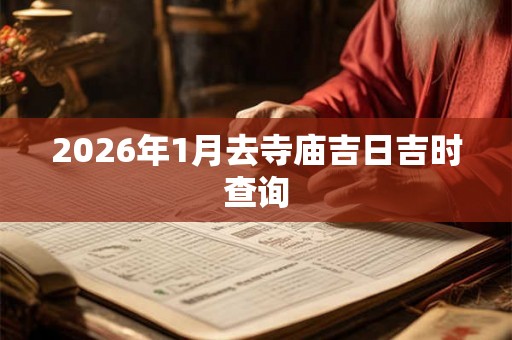 2026年1月去寺庙吉日吉时查询