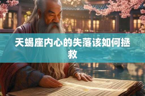 天蝎座内心的失落该如何拯救