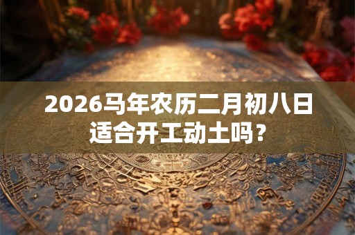 2026马年农历二月初八日适合开工动土吗？