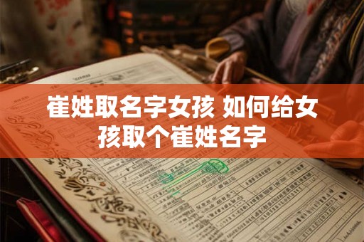 崔姓取名字女孩 如何给女孩取个崔姓名字