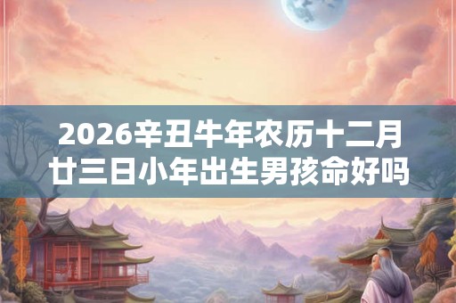 2026辛丑牛年农历十二月廿三日小年出生男孩命好吗？