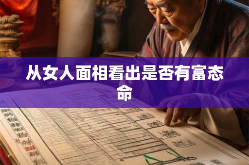 从女人面相看出是否有富态命